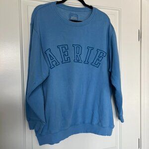 Blue Aerie Logo Sweatshirt - L